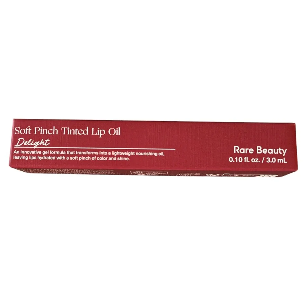 Rare Beauty Soft Pinch Tinted Lip Oil Delight Rose Pink Hydrating Gloss Stain